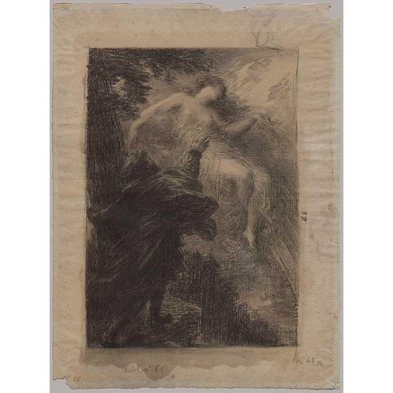 A man encounters a glowing fairy in the Alps.